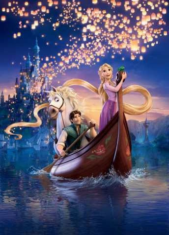 Enredados - Tangled Disney - Rapunzel - Lamina 45 X 30 Cm. 0