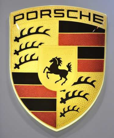 Lámina 45 X 30 Cm. - Logo De Auto Porsche 0