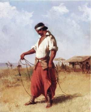 Juan Manuel Blanes - El Lazo - Lámina 45 X 30 Cm 0