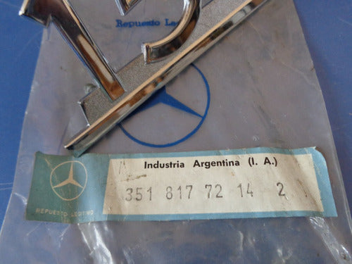 Mercedes Benz 1517 Insignia Emblema Original Metalica X 2 2