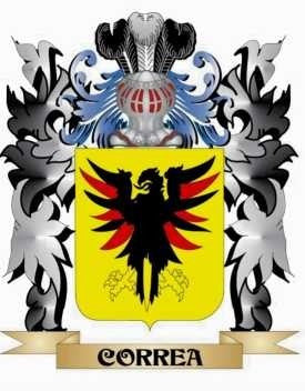 Escudo Del Apellido Correa - Heraldica - Lámina 45x30 Cm 1