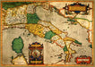 Lamina 45x30 Cm. - Mapa Antiguo De Italia 1584 0