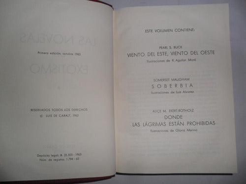 Las Novelas Del Exotismo Luis De Caralt Primera Edicion 1963 2