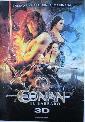 Poster Pelicula Conan El Barbaro 3d 0