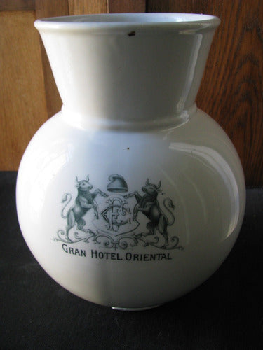 Jarra Antigua Porcelana De Bavaria Del Gran Hotel Oriental 1