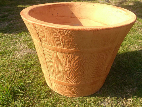 Terracota Design New Concrete Trunk-Shaped Planter for Garden and Interior 3