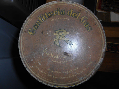 Lata Confiteria Del Gas Circa 1940 Para Coleccion 1