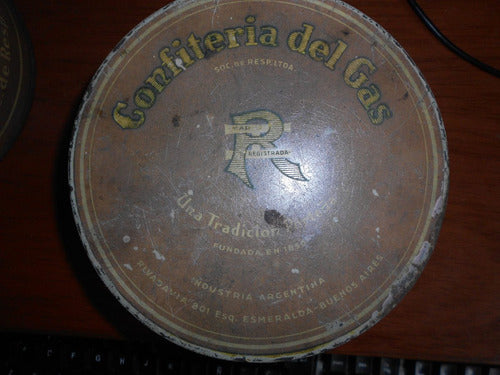 Lata Confiteria Del Gas Circa 1940 Para Coleccion 0