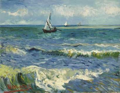 Van Gogh - El Mar Cerca De Les Saintes - Lámina 45 X 30 Cm. 0