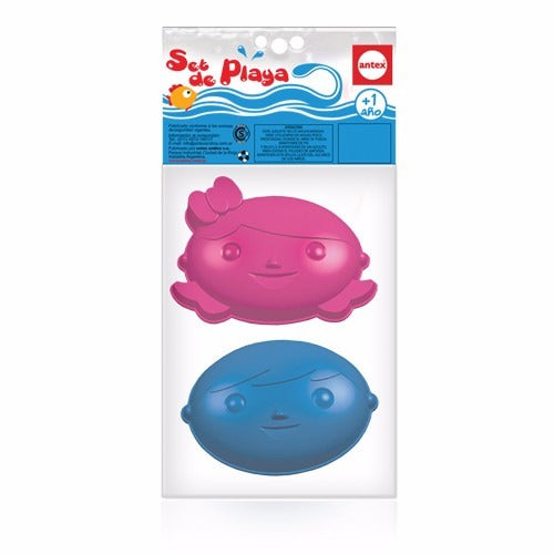 Antex Set of 2 Beach Face Molds 1566 0