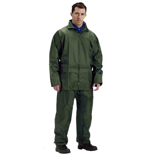 Traje De Agua Campera + Pantalón Moto Lluvia Xl Verde 0