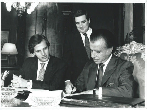 Foto Menem Martín Redrado 1991 0