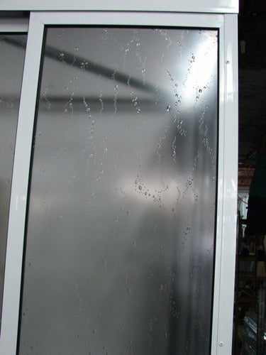 White Aluminum Shower Screen - Custom Made - 150x180 6