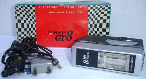 Flash Electronico Sunpak Gt8 Japones Gold Flash A Revisar 0