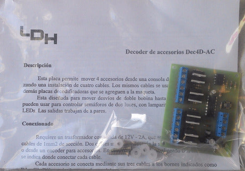 Ldh Decoder De Accesorios Dcc Dec4d-ac - Ho Y N 1