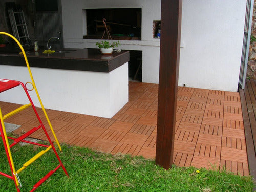 MODULARFLEX Deck Modular in Wood and Resin for Patios, Terraces, Roofs 1