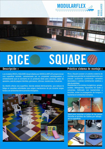 MODULARFLEX RICE Synthetic Sports Flooring for Gyms, Courts, and Schools 4