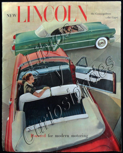 Antigua Publicidad Folleto Lanzamiento New Lincoln 48n 171 0