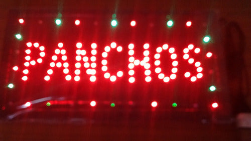 LED SIGN Cartel Led Panchos - Abierto . 40 Más O La Que Quieras 3