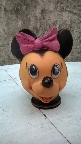 Cabeza De Titere De Goma Antiguo Walt Disney Minnie 0