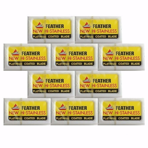 200 Feather Double Edge Razor Blades - Japanese Stainless Steel 3