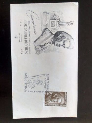 Filatelia  Sobre Postal  Dia Emision 1964 Argentina 0