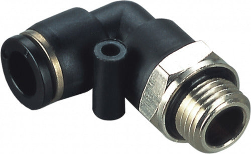 Intor Pneumatic Connector Swivel Elbow for 10mm Tube, 3/8 BSP Thread 0