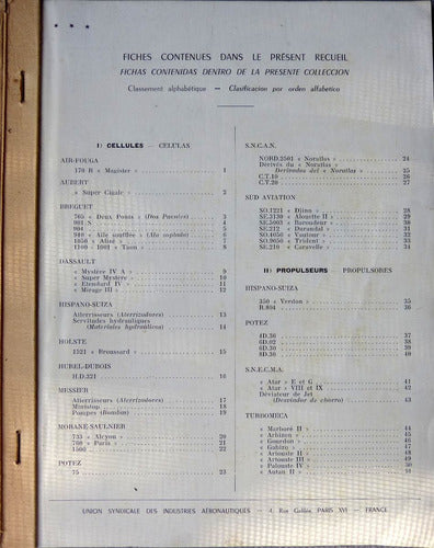 El Material Aeronautico. Anuario Aeroespacial Frances 1