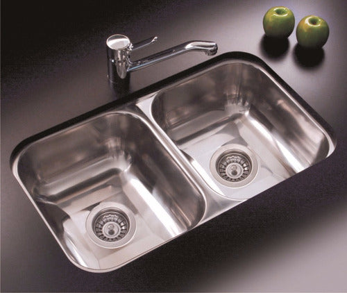 Johnson's Double Kitchen Sink C28/18 Stainless Steel 1