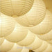 White Chinese Rice Paper Lamp 20 cm Pendant 1