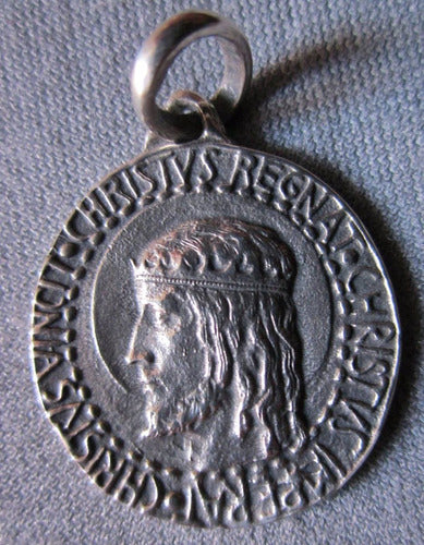 Medalla Acuñada De Plata Cristo 0