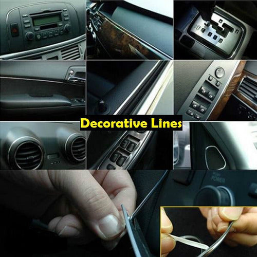 Generic Linea Decorativa Autoadhesiva Auto Moto 4mmx3m Azul- Moto 2