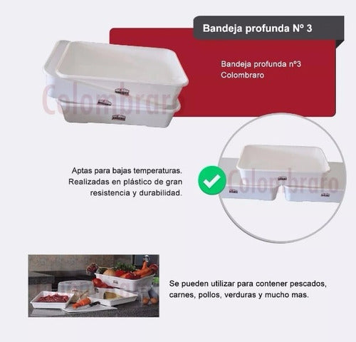 10 Bateas Plasticas Profundas 45 X 32,5 Bandejas Carnicería 7