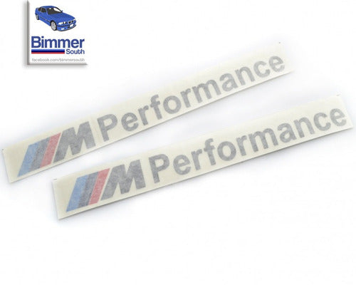 2x Adesivo Bmw Motorsport M Performance Preto 0