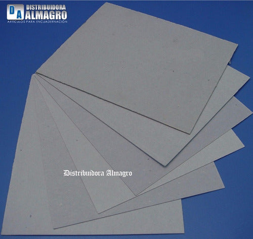 Cifive Pressed Grey Cardboard 2.5 mm A5 - 21x15 Pack of 10 Units 2