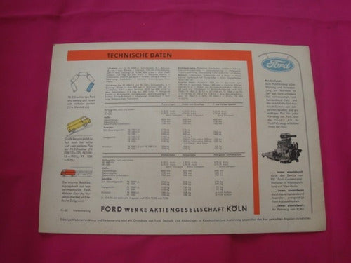 Catalogo Ford Fk-eilfrachter - Año 1958 1