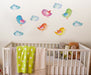 Linda Wall Vinilo Sticker De Pared Infantil Pájaros 0