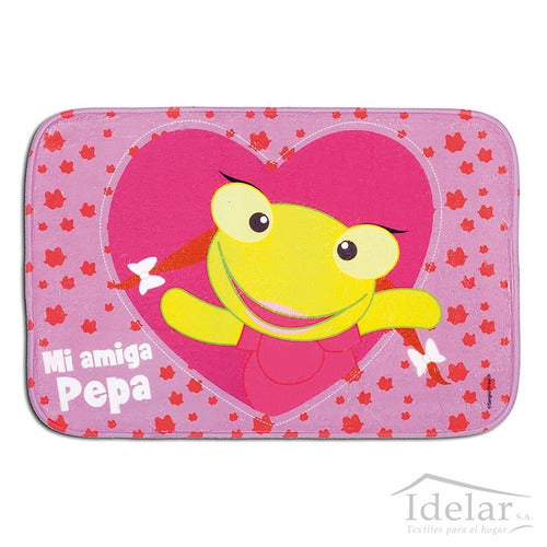 Idelar Alfombra Infantil Rectangular Dormitorio O Baño Sapa Pepa 0