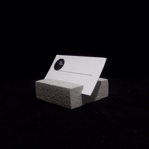 IWA Diseño Minimalist Cement Cardholder for Desk 3