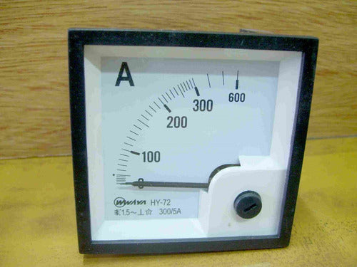 Elindar Analog Ammeter 300 Amper 72x72mm for Connection with TI 0