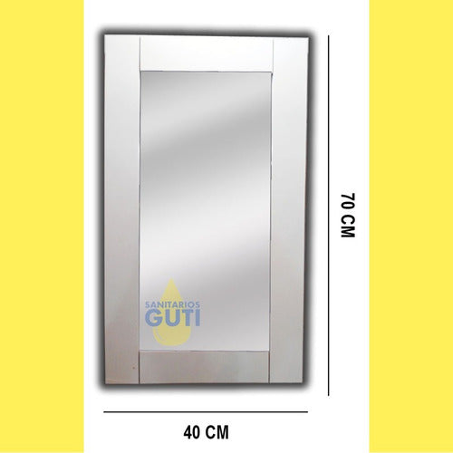 White Wooden Frame Mirror 40x70 Bedroom Bathroom Free Shipping 1