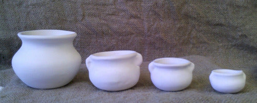 Ceramic Paintable Mini Pot Bizcocho 6.5 x 6.7 Ø 3