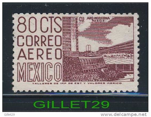 Antiguo Sello 80 Cts Correo Aereo Mexico 0