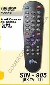 Control Remoto Conversor Nogatec Y Artekit Sin 905 0