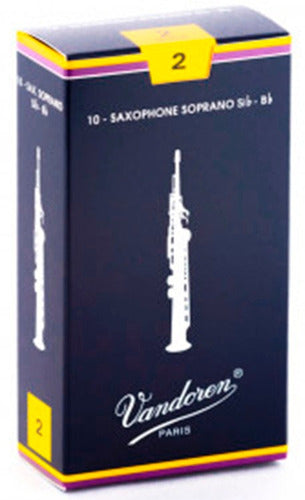 Pack De Cañas Vandoren Traditional Sr202 Saxo Soprano N2 X10 0