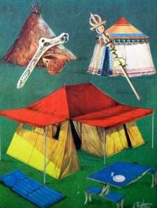 El Campamento - Camping - Historia - Lámina 45x30 Cm 0