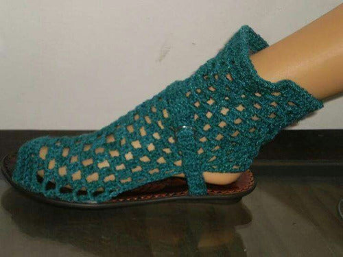 Punto Sabrina Urbano Crochet Woven Booties 1