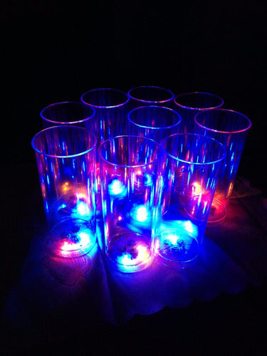 COTILLON LISAR 200 Long Drink Glasses with 3 LEDs Each 4