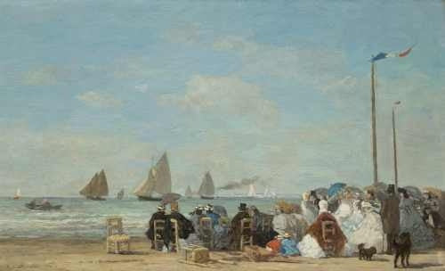 Eugene Boudin - Escena Playa De Trouville - Lámina 45x30 Cm. 0