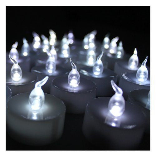 Promo 12 LED White Lights Candles Birthday Candy Bar 2